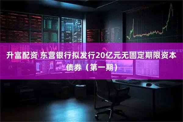 升富配资 东营银行拟发行20亿元无固定期限资本债券（第一期）